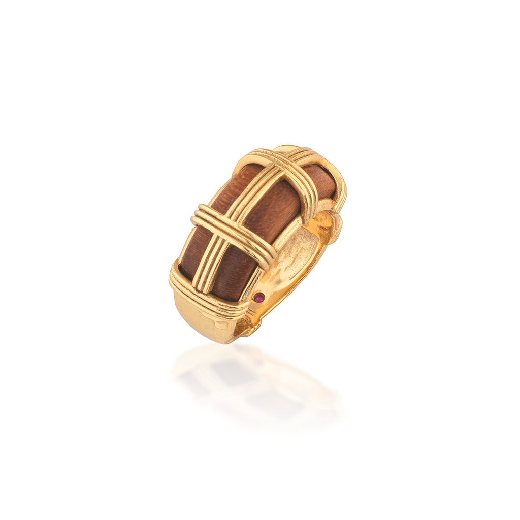 Gaia Ring in Teak