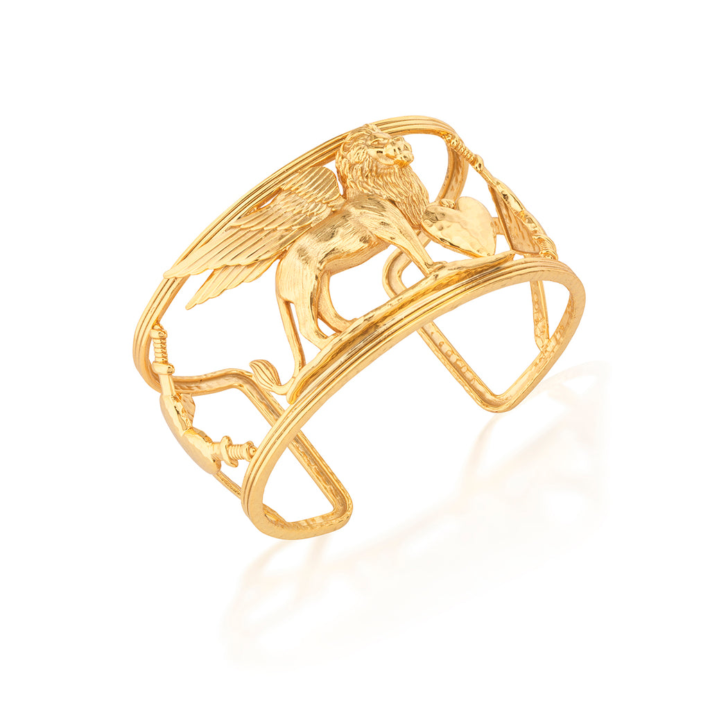 Lionheart Cuff in Gold