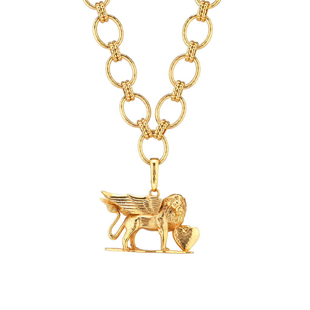 Lionheart Charm/Pendant in Gold