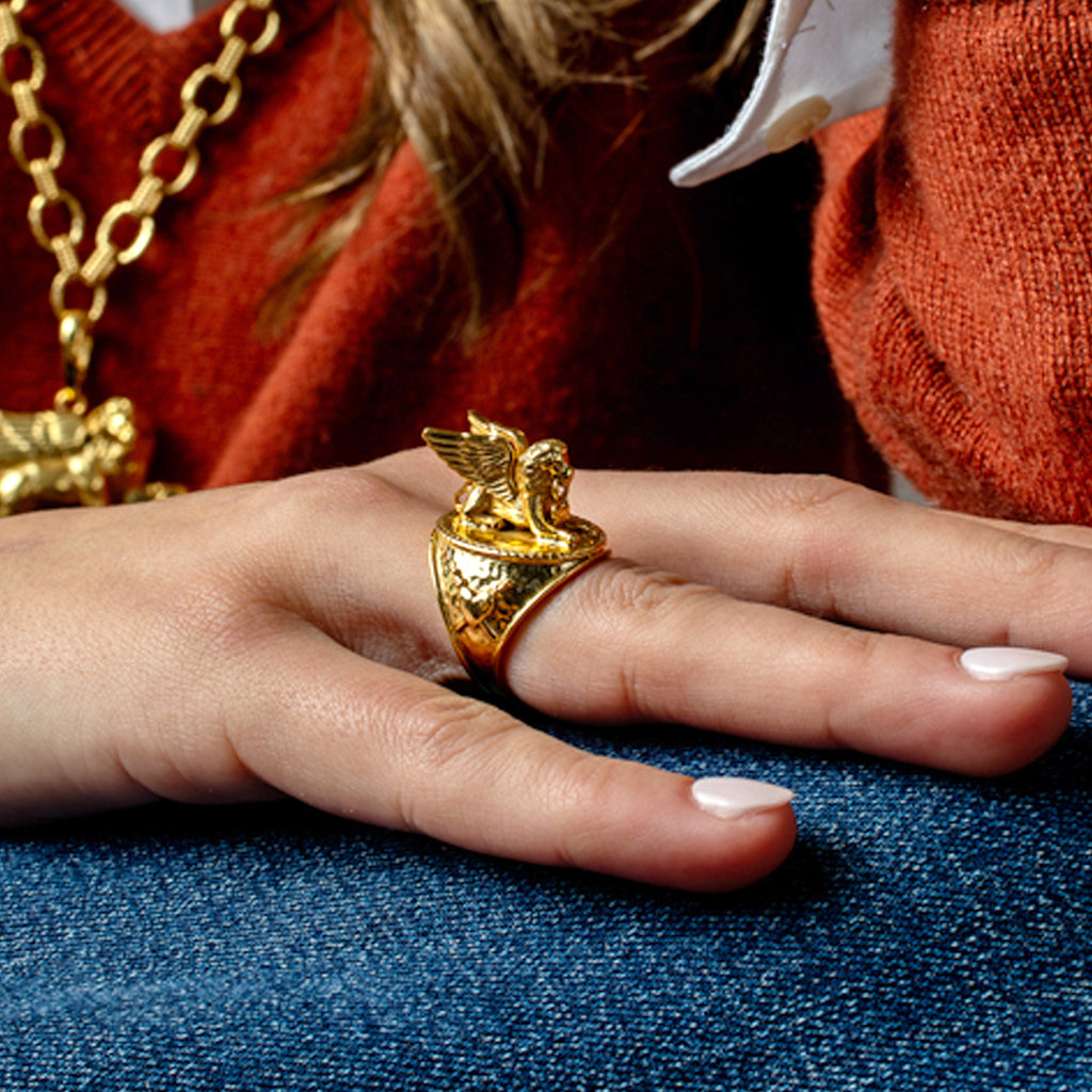 Lionheart Ring in Gold