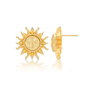 Soleil Stud Earrings in Gold