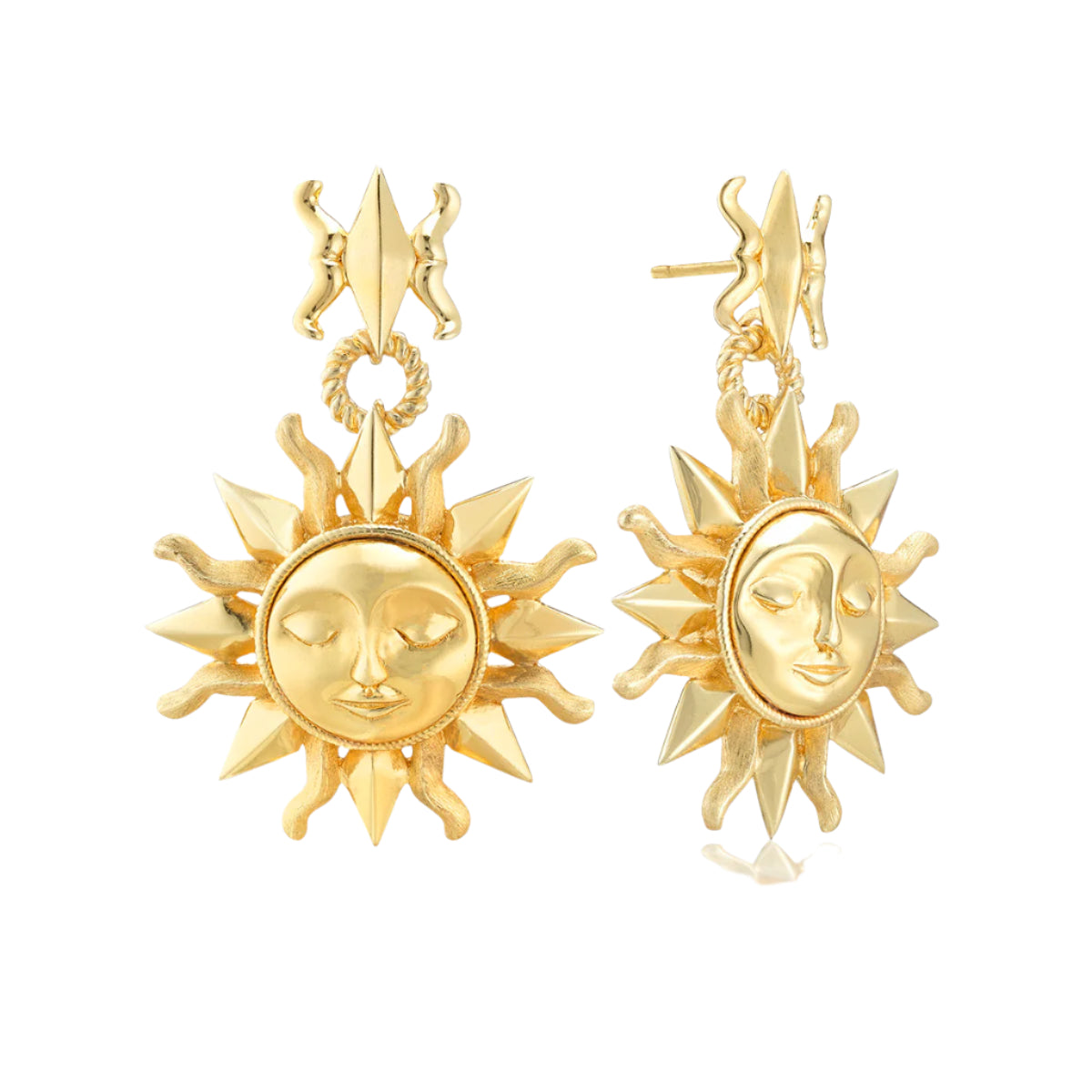 Soleil Drop Earrings in Gold