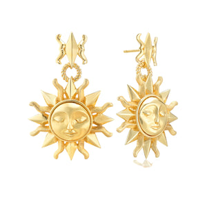 Soleil Drop Earrings in Gold