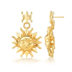 Soleil Drop Earrings in Gold