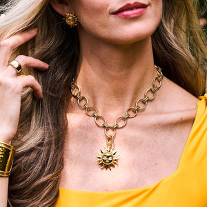 Soleil Pendant in Gold