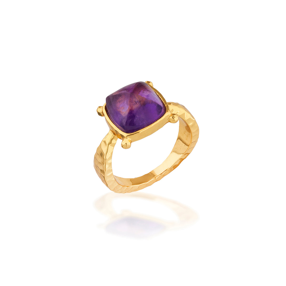 Mystic Eye Gem Ring in Amethyst