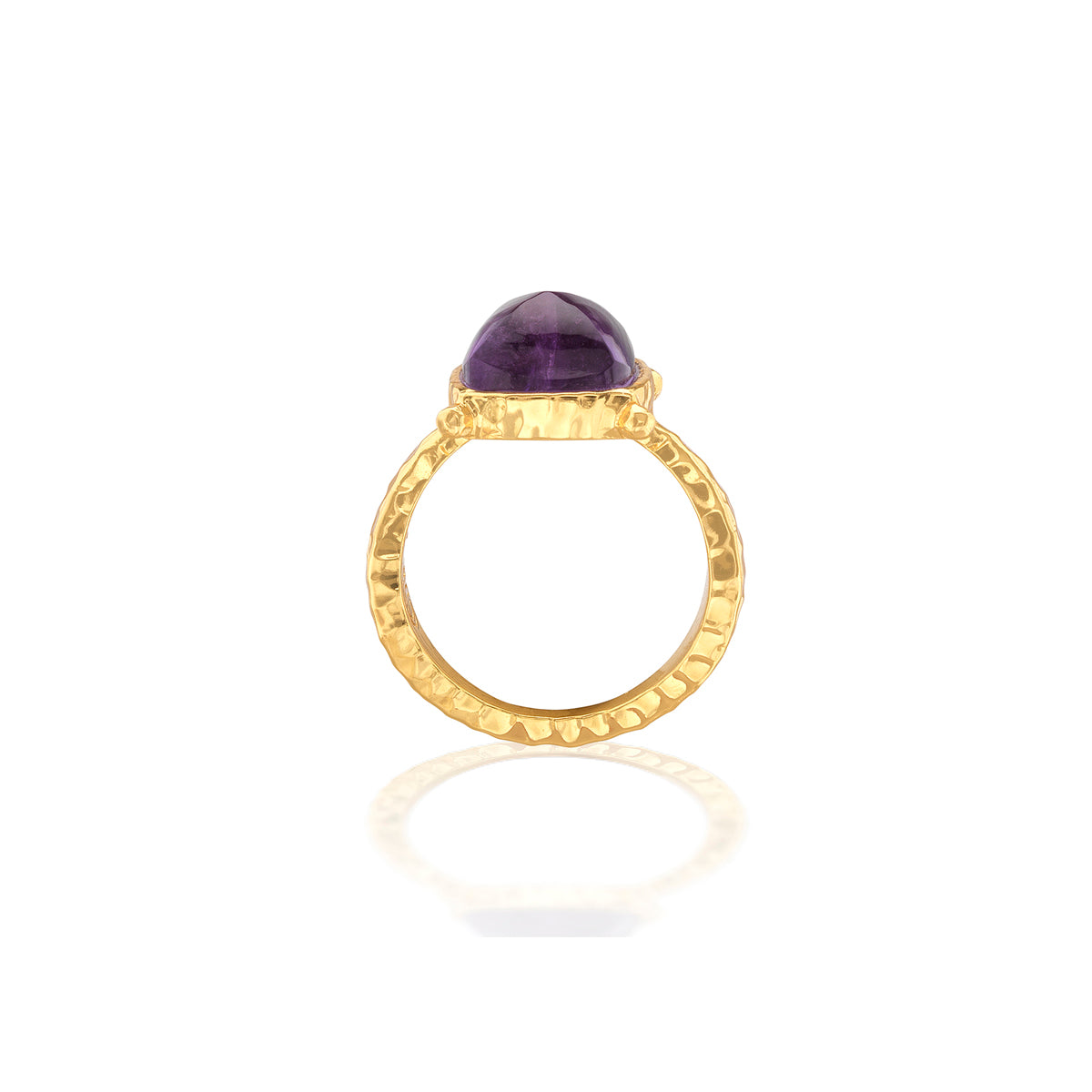 Mystic Eye Gem Ring in Amethyst