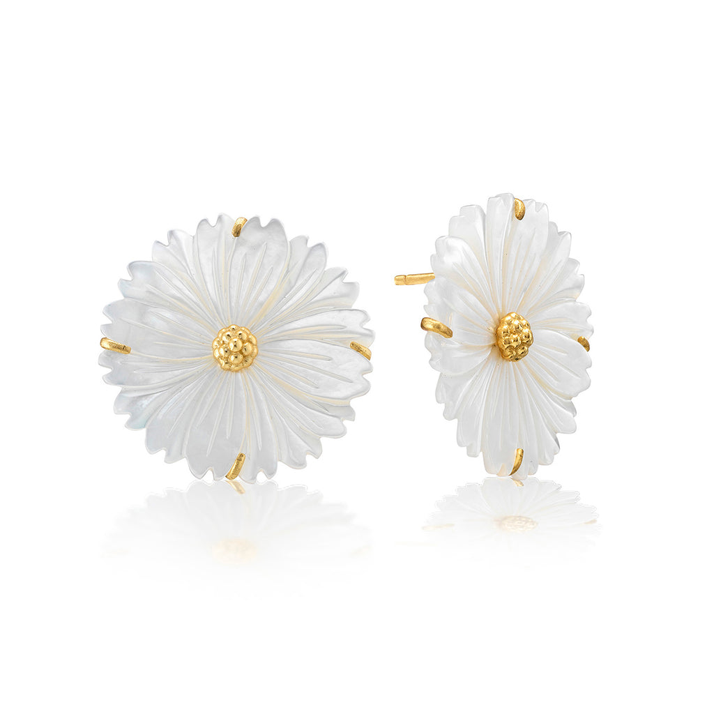 Mermaid Garden Blossom Stud Earrings