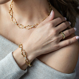 Maharani Grande Chain Bracelet, 7.5"+2" in Clear Cubic Zirconia