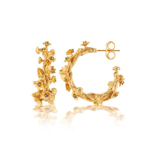 Meadow Small Hoop Earrings in Gold
