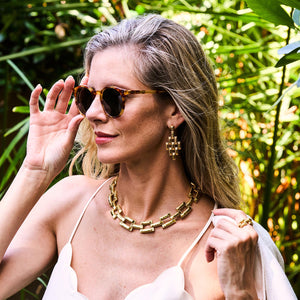 Pathway Link Necklace in Gold