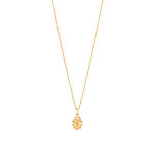 Scarab Petite Charm Necklace, 16"+2" in Gold