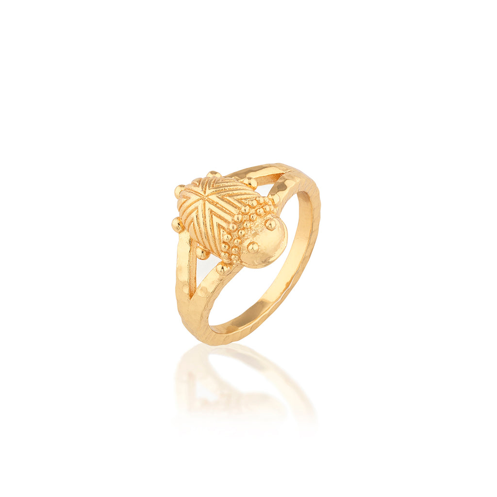 Scarab Gilded Ring in Gold