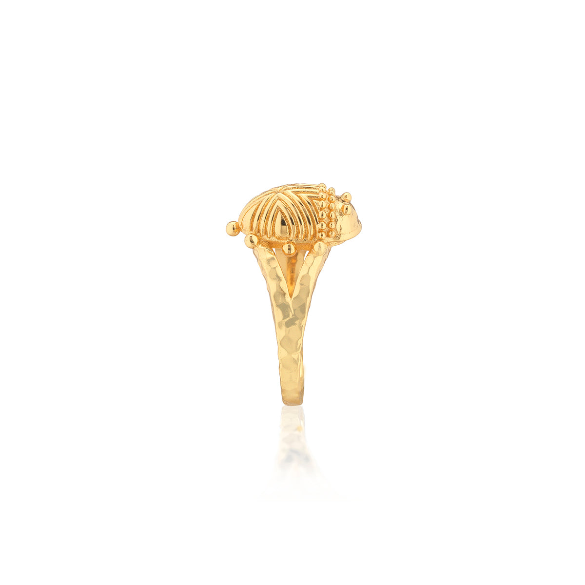 Scarab Gilded Ring in Gold
