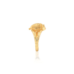 Scarab Gilded Ring in Gold