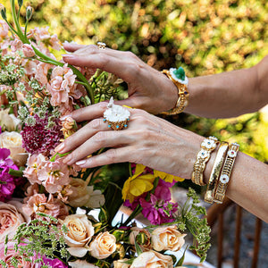 Villandry Fleur Vine Hinged Bangle