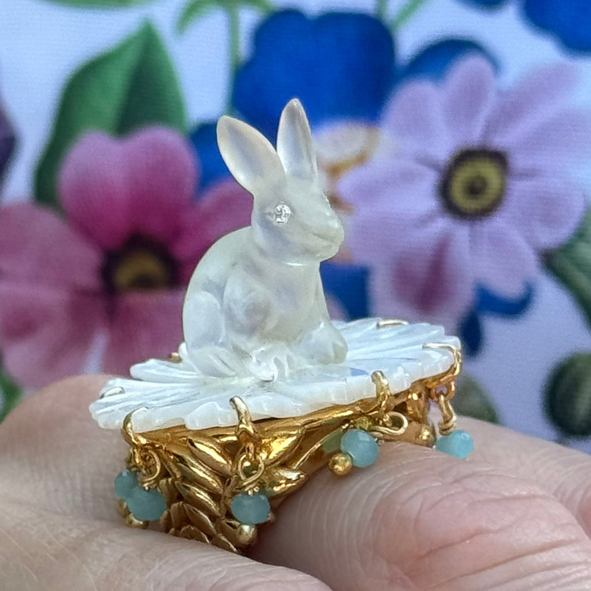Villandry Bunny Ring in Multi