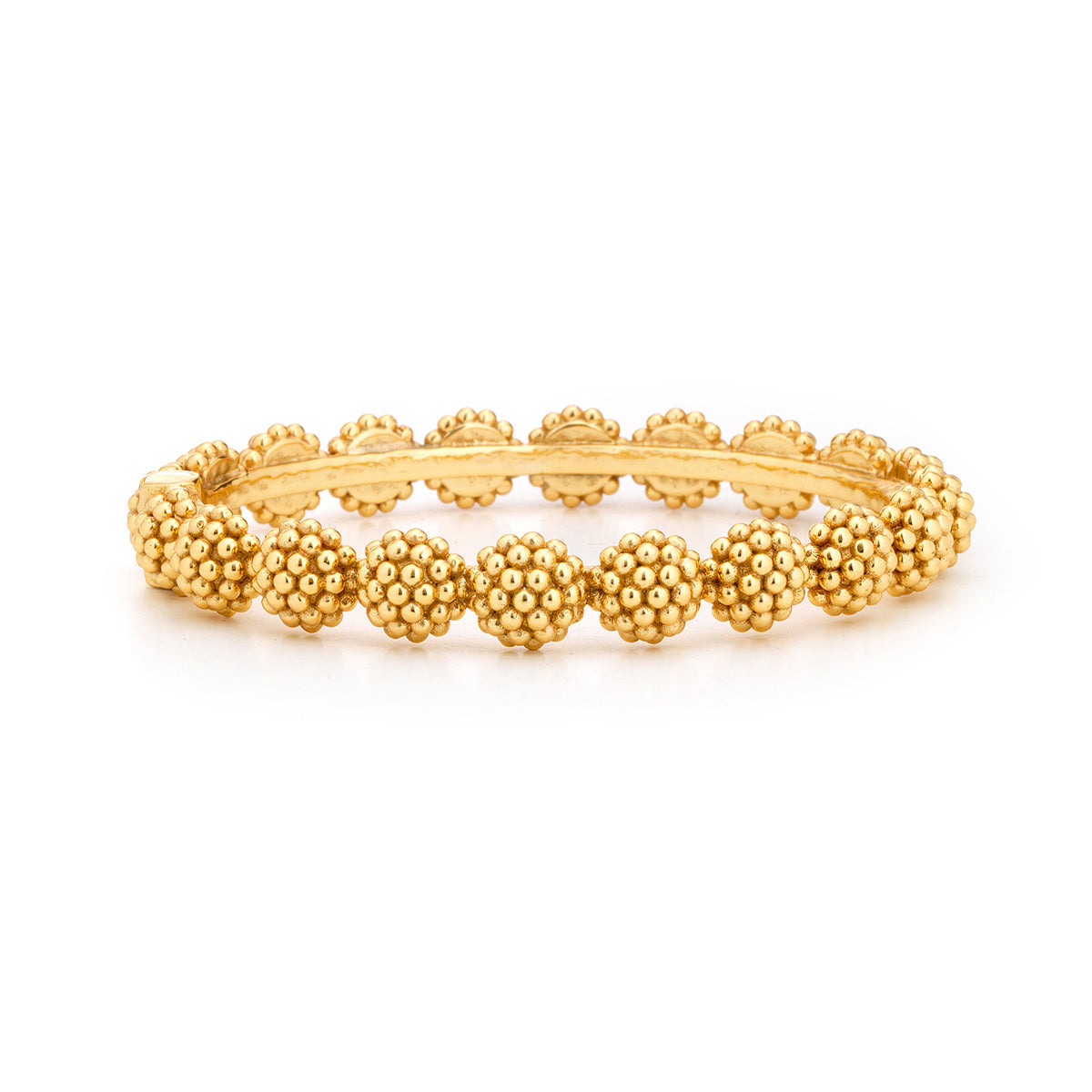 Berry Eternity Hinged Bangle in Gold