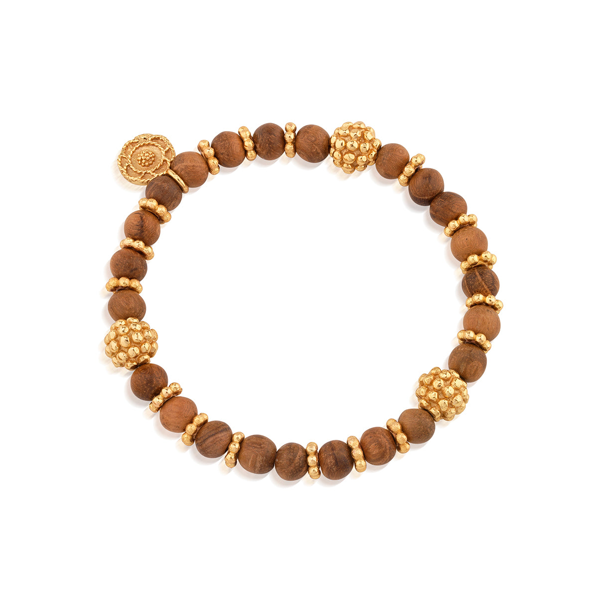 Berry Stretch Bracelet in Teak