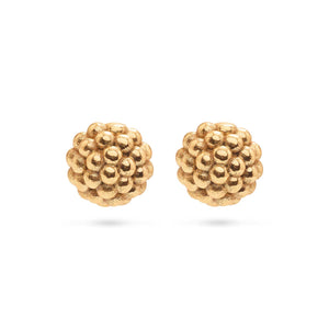 Berry Stud Earrings in Gold