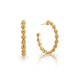 Berry Icon Medium Hoop Earrings in Gold