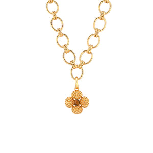 Berry Clover Double Sided Charm/Pendant in Tiger’s Eye