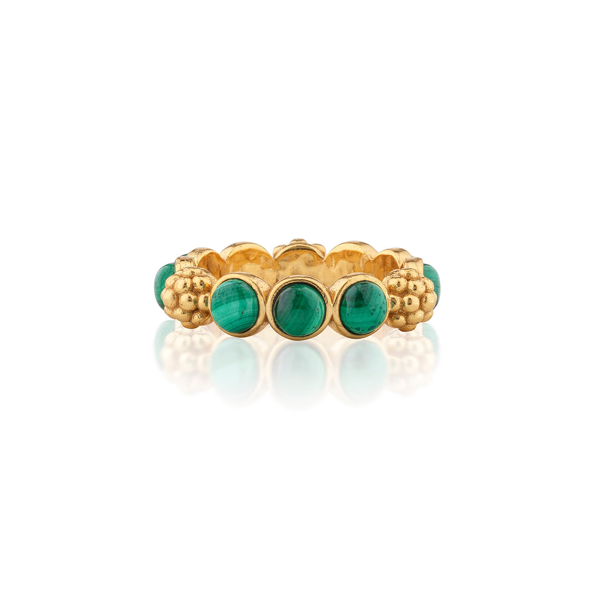 Berry Gem Ring in Malachite