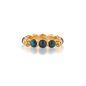 Berry Gem Ring in Blue Labradorite