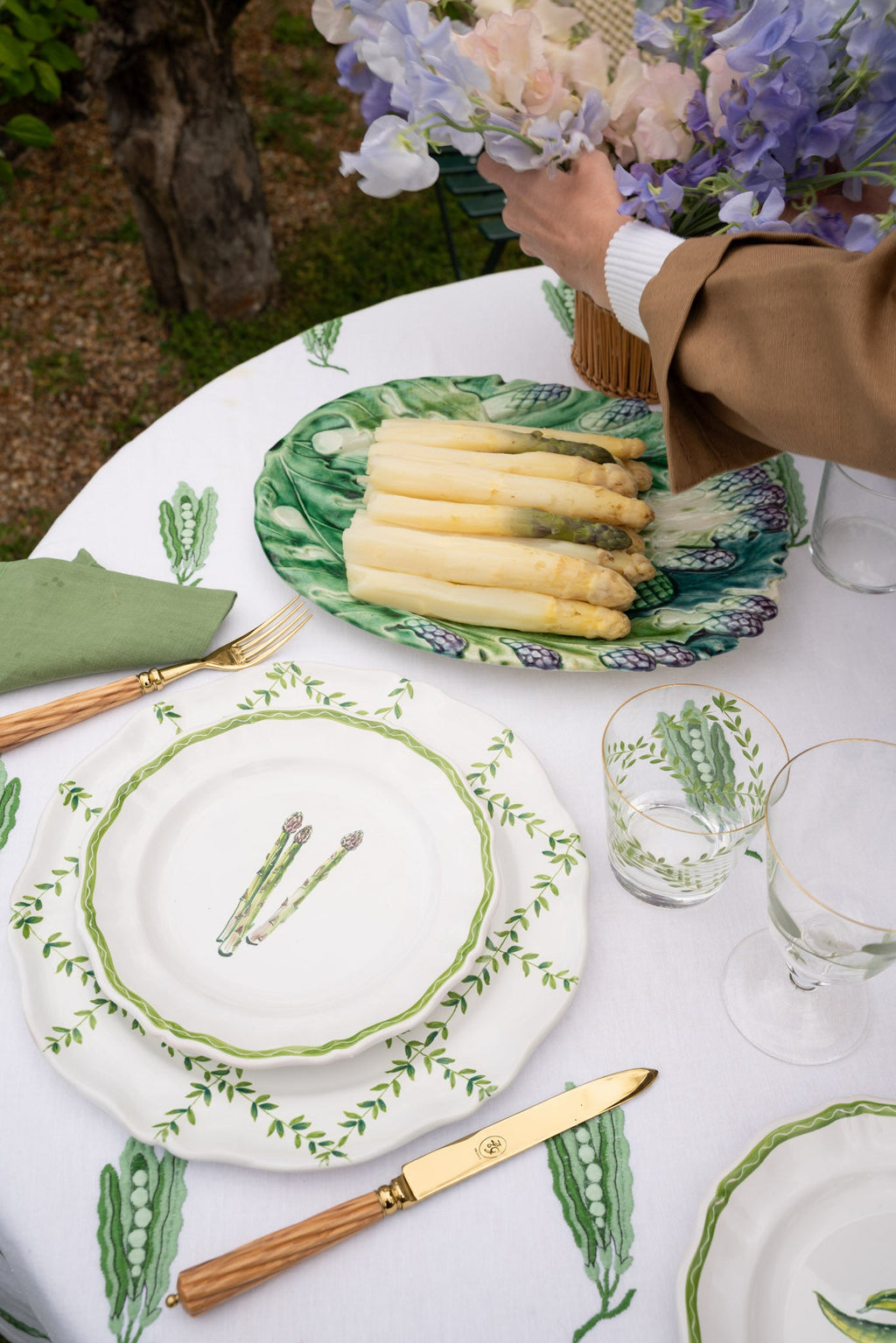 Le Potager du Roi Pea Tablecloth