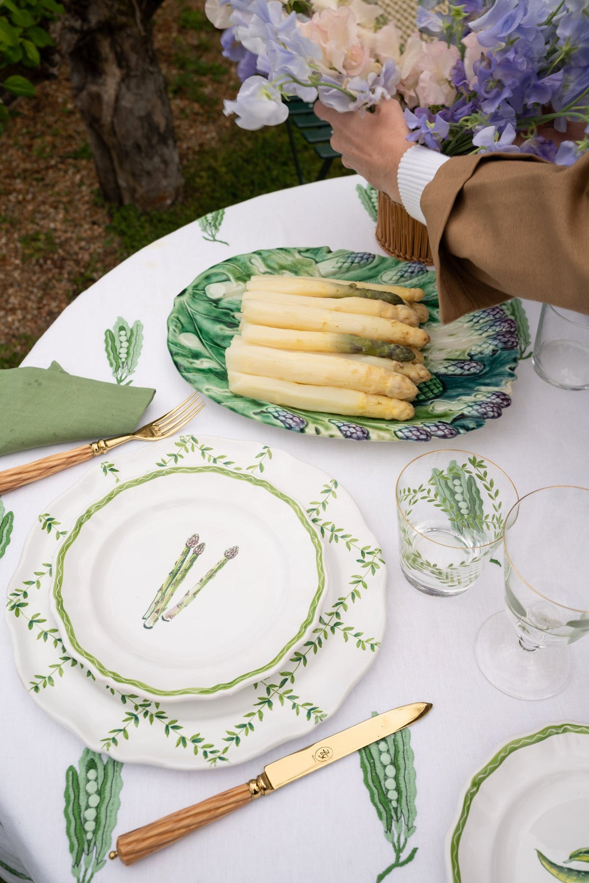 Le Potager du Roi Pea Tablecloth