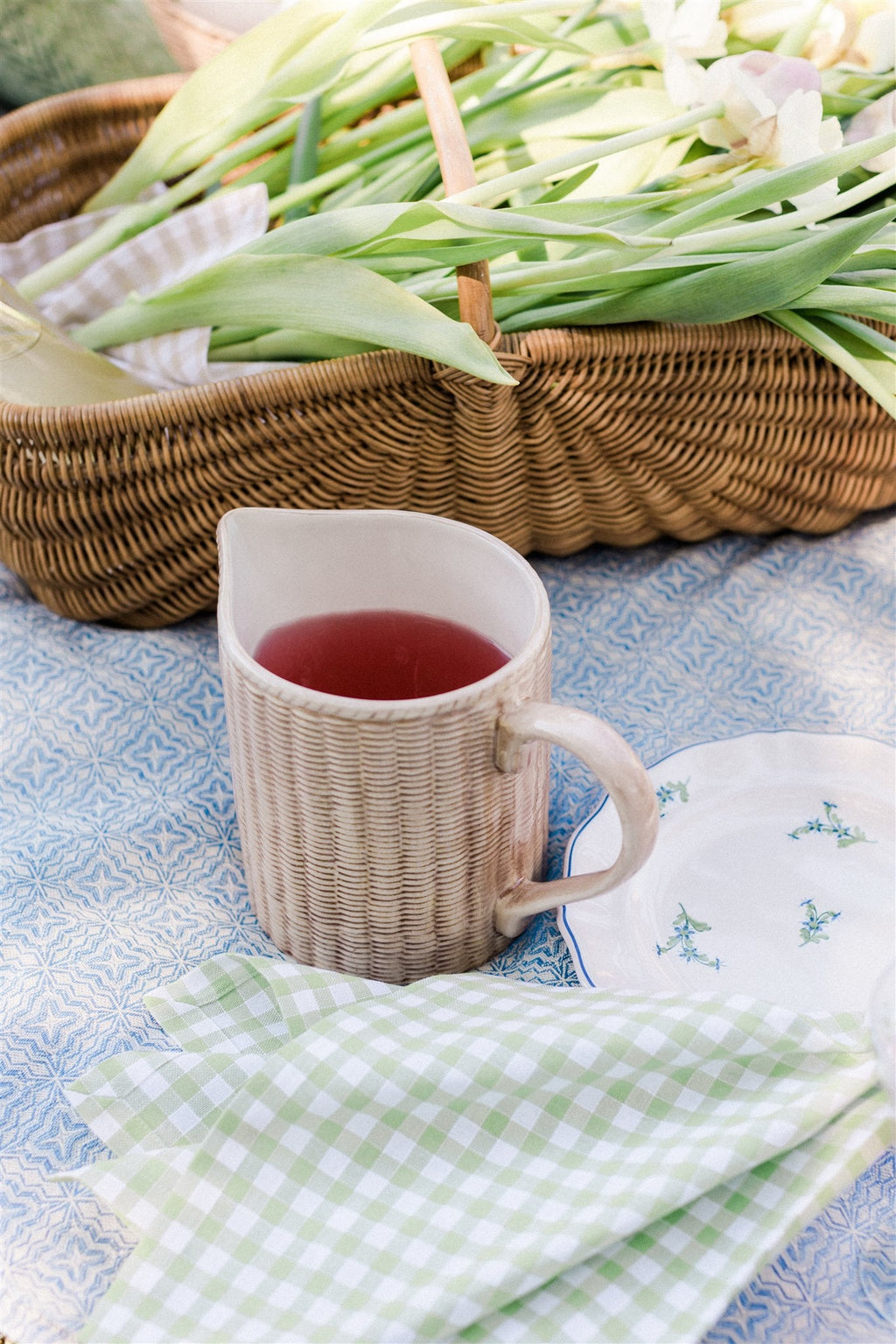 Osier Milk or Juice Pitcher, Natural
