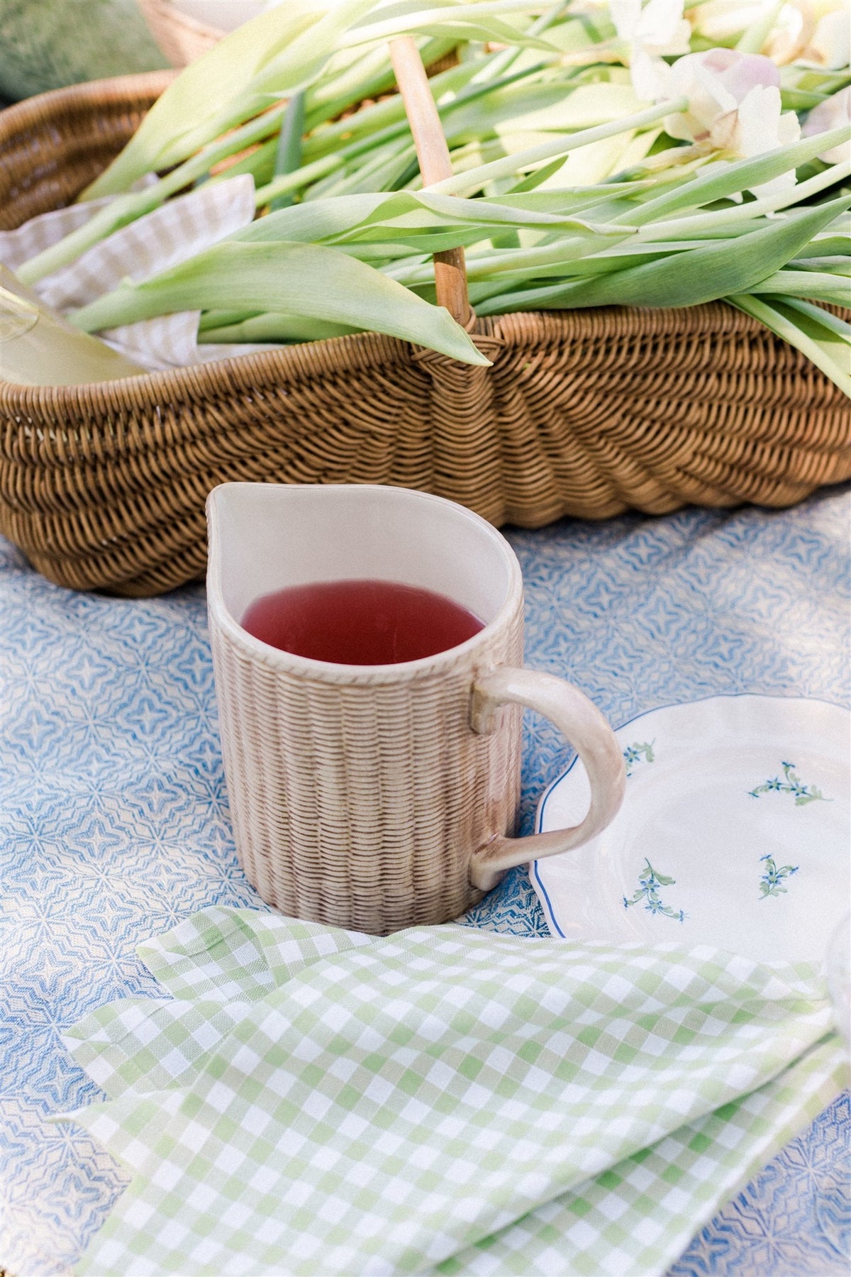 Osier Milk or Juice Pitcher, Natural