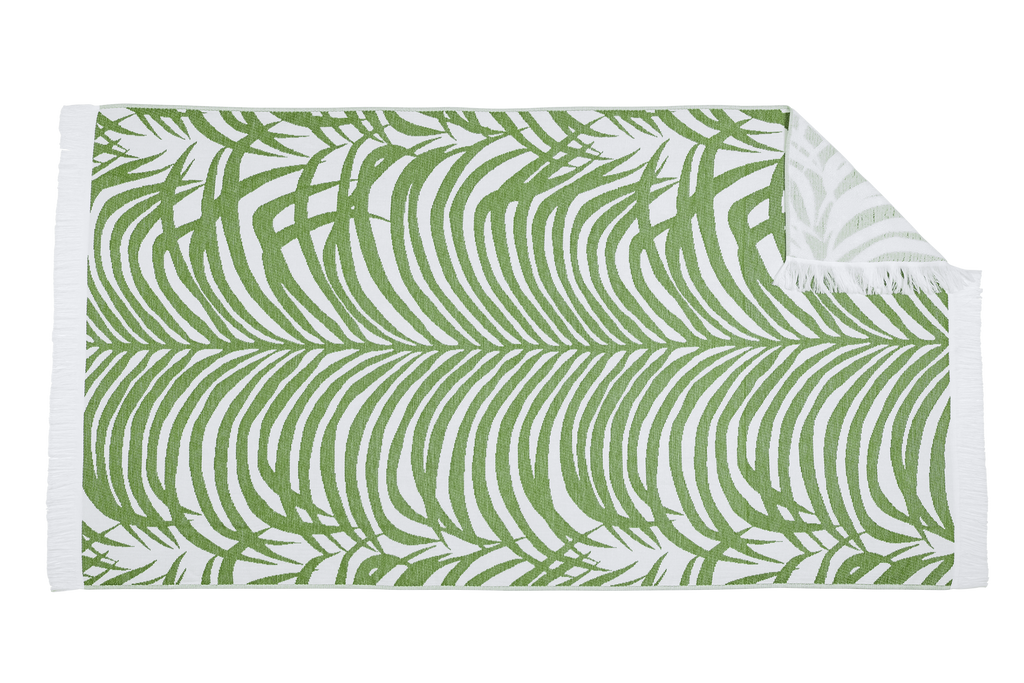 Matouk Schumacher Zebra Palm Beach Towel