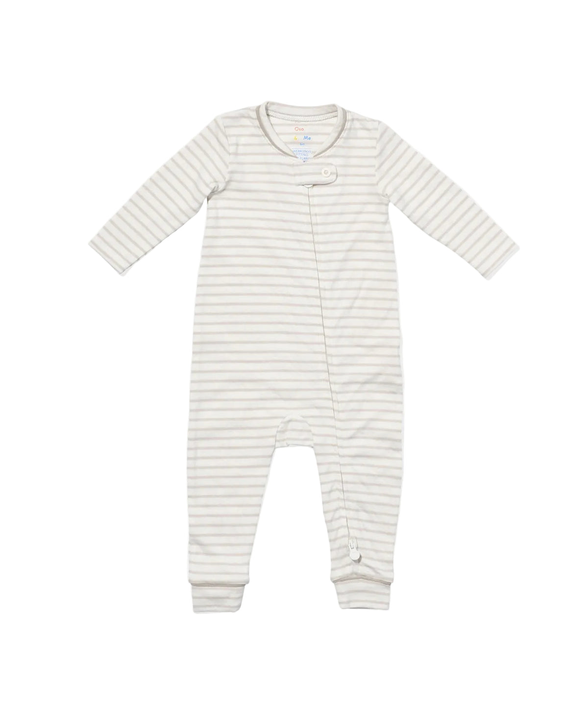 Ziggy Zip Romper in Cloud Mini Stripe