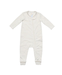 Ziggy Zip Romper in Cloud Mini Stripe