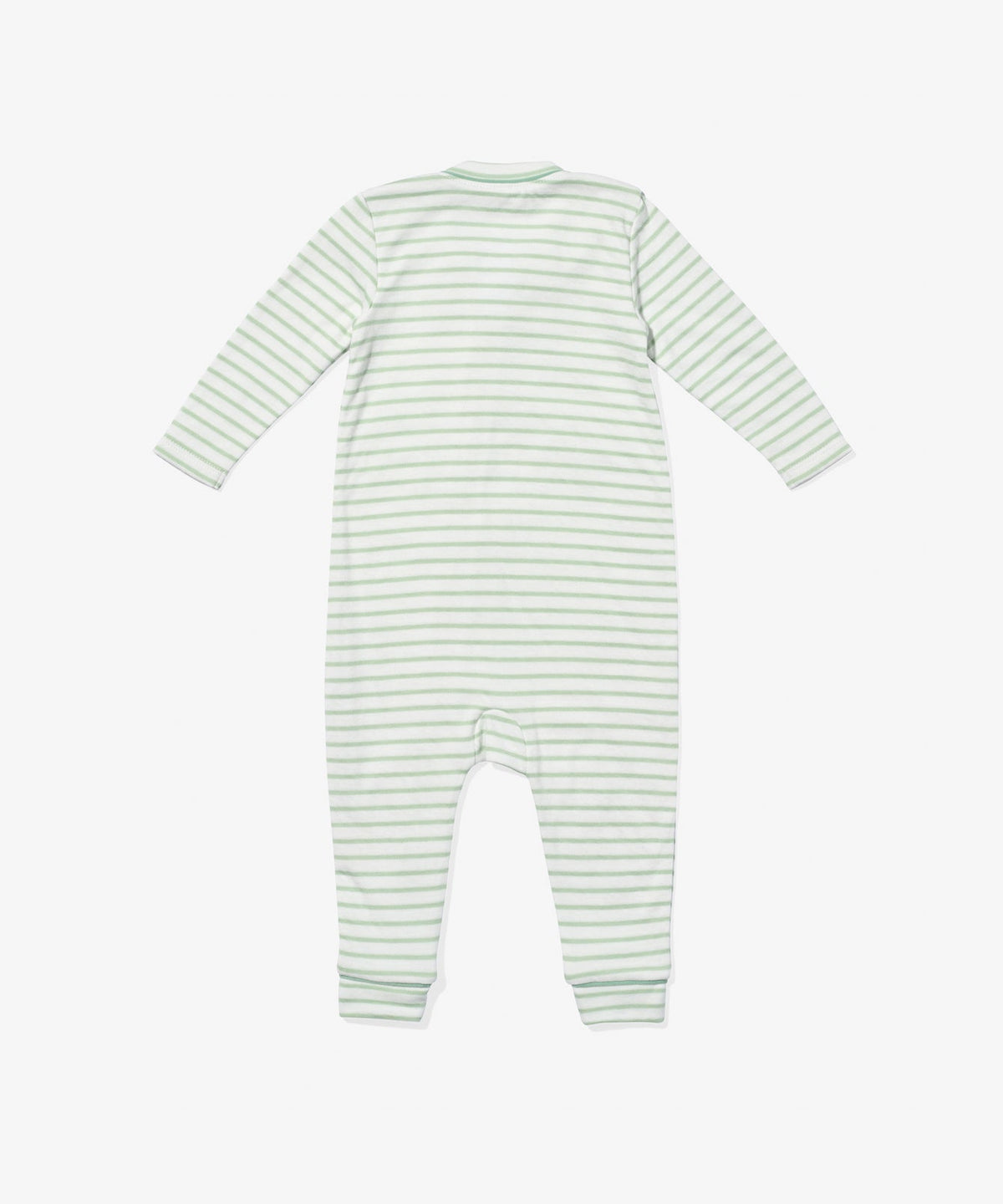 Ziggy Zip Romper in Dusty Seafoam Mini Stripe