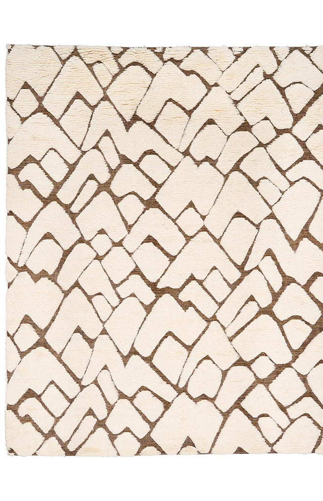 Zimba Rug in Ivory & Brown