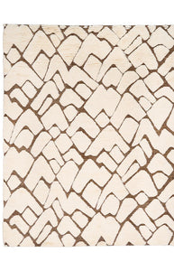 Zimba Rug in Ivory & Brown