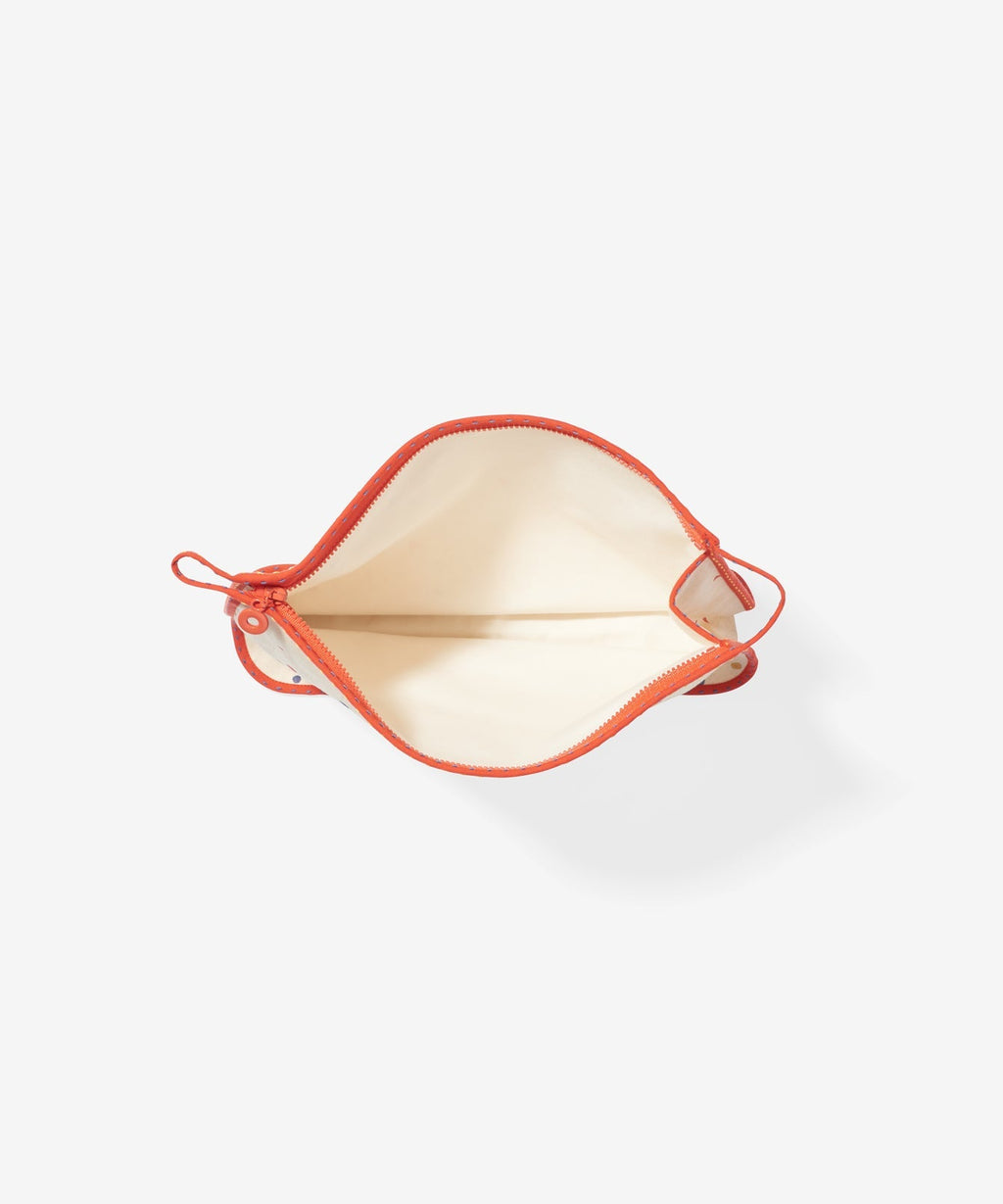 Large Zip Bag in Signature Dot