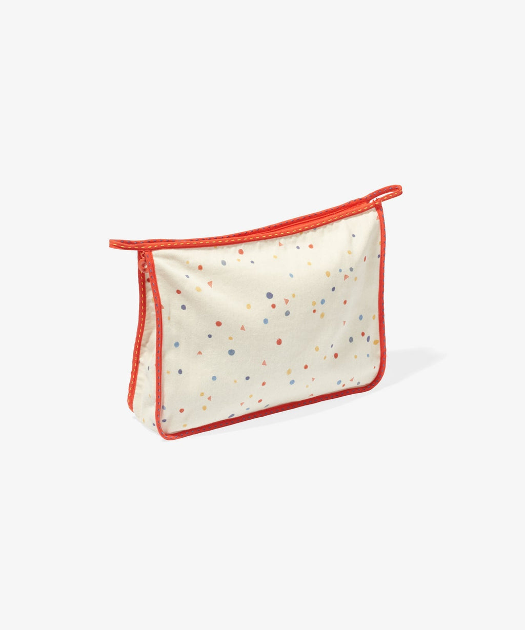 Large Zip Bag in Signature Dot
