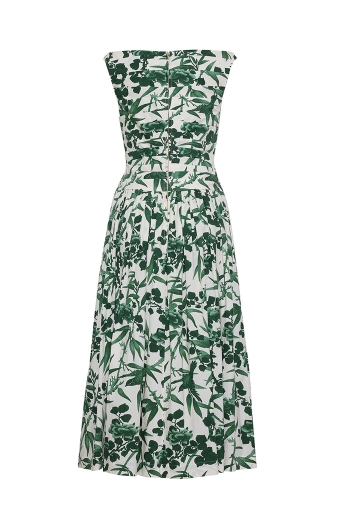 Zora Dress in Colette Toile Green