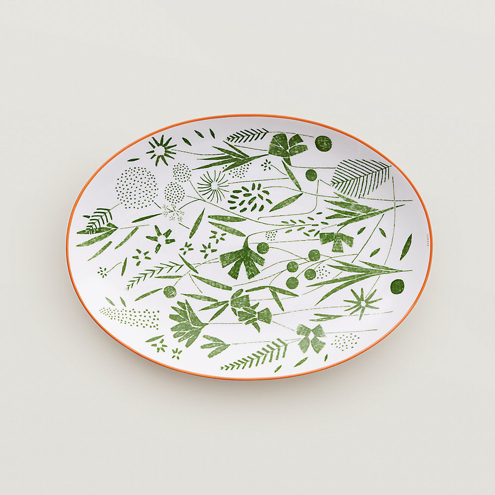 A Walk in the Garden Oval Platter