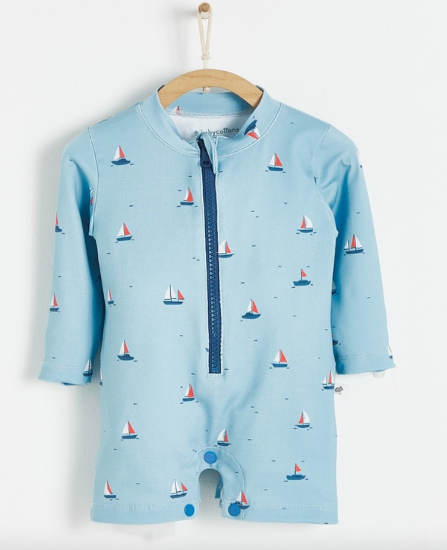 Boat Long Sleeve 1-Piece Rashguard