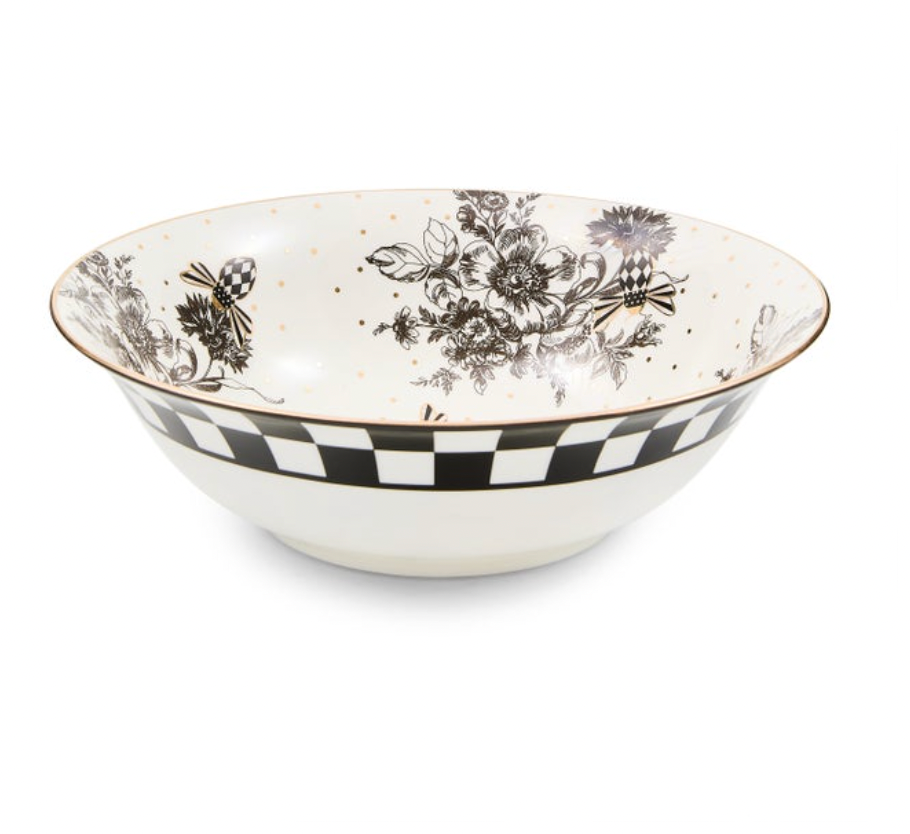 Bee Toile Serving Bowl