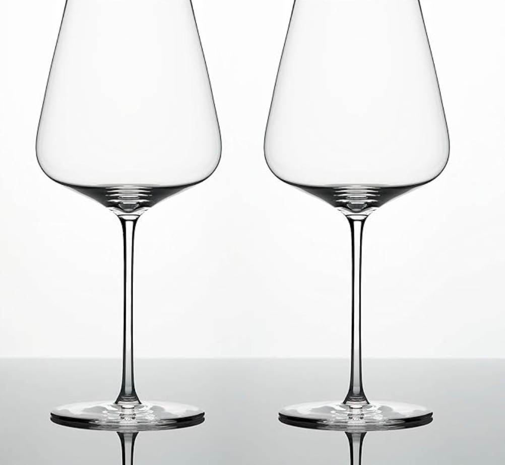 Denk'Art Bordeaux Hand-Blown Crystal Wine Glasses (Set of 2)