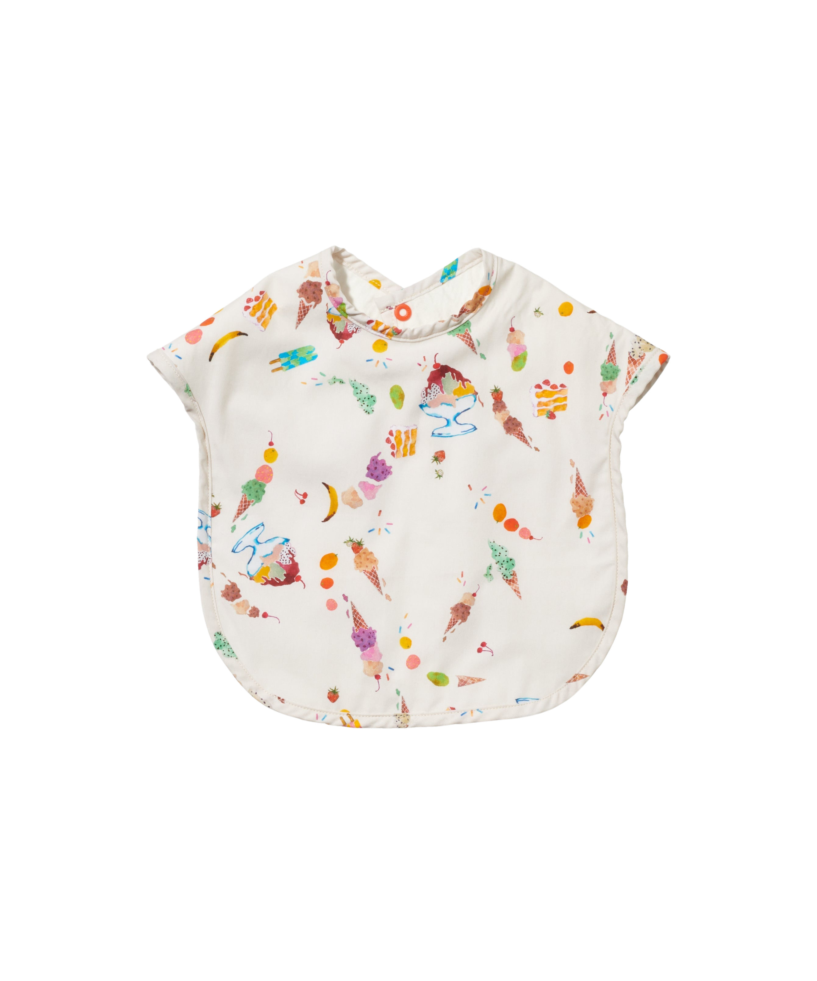 Waterproof Bib in Eat Your Ice Cream