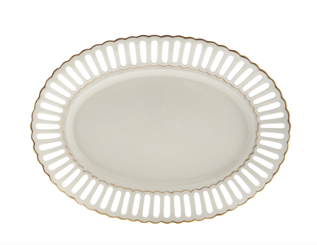 Balconata Creamware Serving Tray