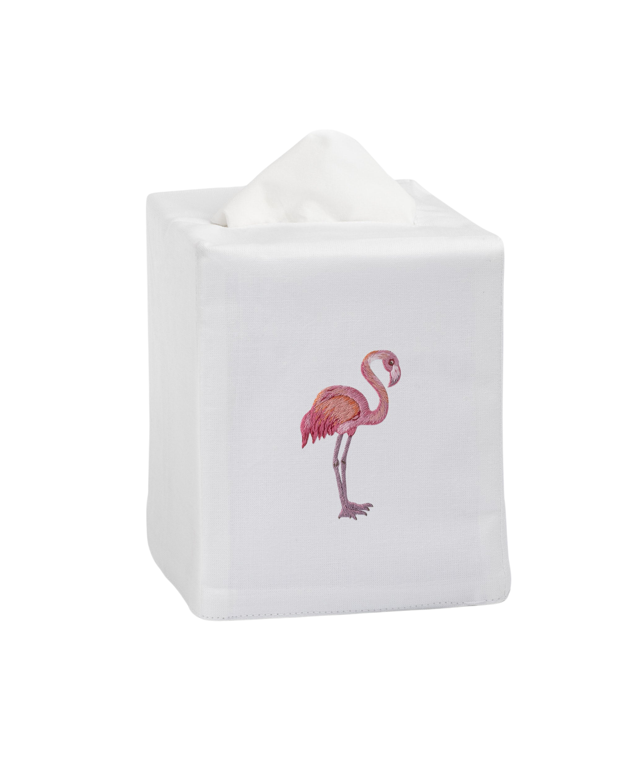 Henry Handwork Flamingo Tissue Box Cover - Thumbnail 3