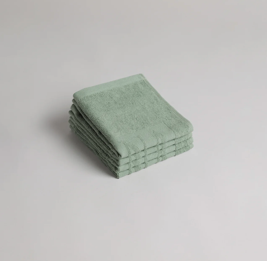 AGNES FACE CLOTHS (sage)