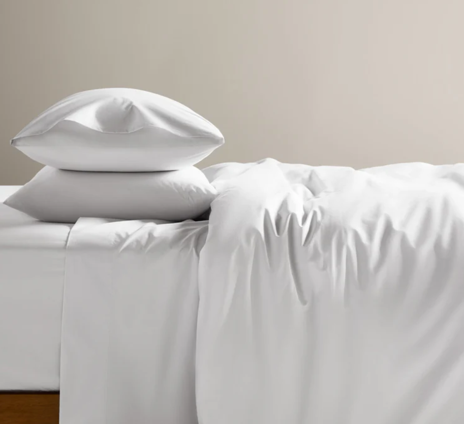 Cooling Cotton Percale Core Sheet Set - Cloud (King)